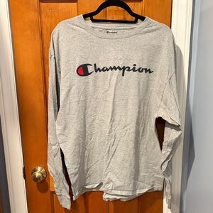 Champion Gray Athletic long sleeve Tee